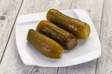 Pickled homemade cucumbers