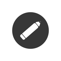 Isolated pencil block flat style icon vector design