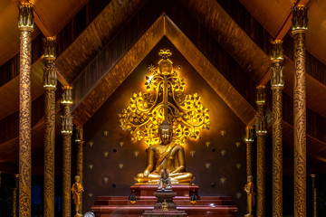 Amazing Temple Sirindhorn Wararam Phuproud in Ubon Ratchathani Province,Thailand - 323762306