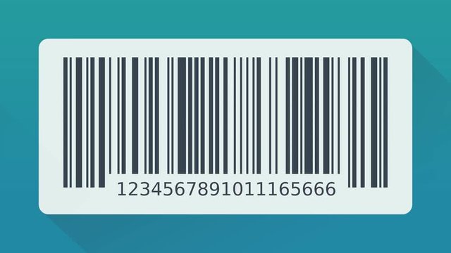 Scan de code-barre (flat design) 