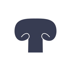 Isolated mushroom silhouette style icon vector design