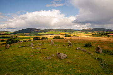 Fototapeta na wymiar landscape with stone circle