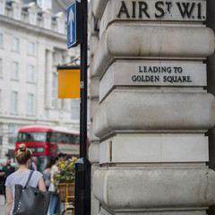 Air Street Sign near Regent street in Central London