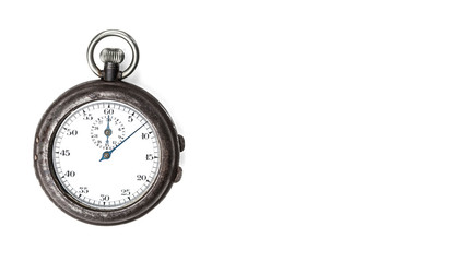 isolated vintage stopwatch 