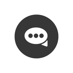 Fototapeta premium Bubble block flat style icon vector design