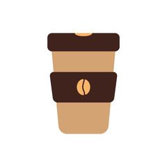 Isolated coffee mug flat style icon vector design
