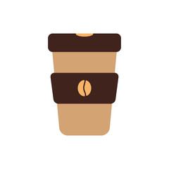 Isolated coffee mug flat style icon vector design