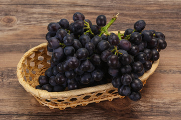 Fresh ripe sweet red grape