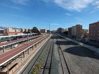 Fototapeta na wymiar Estación de tren de Almería