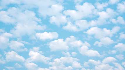 White cloud on a blue sky for a background.