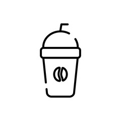 Isolated coffee mug line style icon vector design