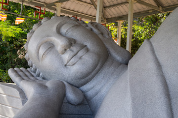 Buddha statue in a temple in asia