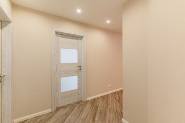 Russia, Moscow- October 17, 2019: interior room apartment modern bright cozy atmosphere. general cleaning, home decoration, preparation of house for sale