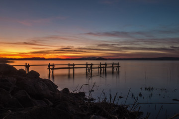 Tramonto sul lago di Bolsena