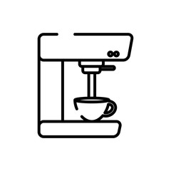 Isolated coffee machine line style icon vector design