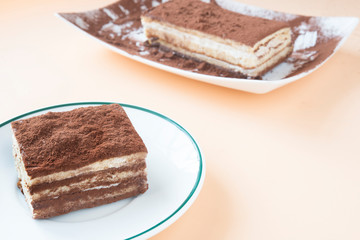 Tiramisu traditional italian dessert