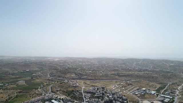 Aerial overlook of Kiryat Arba, near Hebron city. Israel. DJI_0002-02