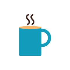 Isolated coffee mug flat style icon vector design