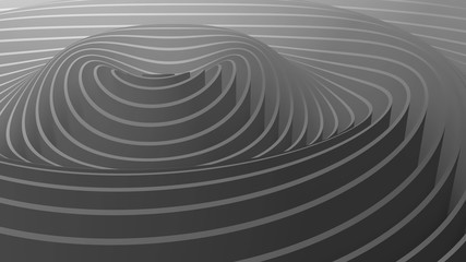 Fototapeta na wymiar 3D rendering oscillations and ripples of abstract waves in space. Bright abstract background