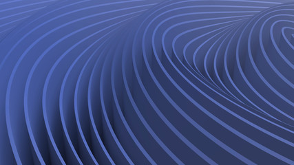 3D rendering oscillations and ripples of abstract waves in space. Bright abstract background