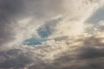 clouds in the sky in the afternoon