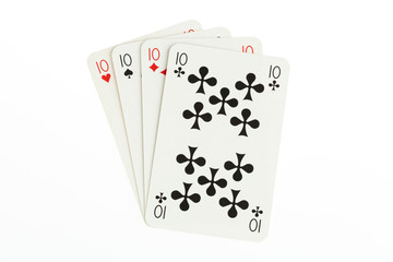 10 number gambling paperson black background
