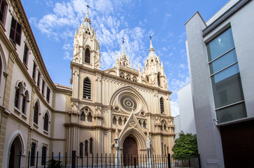 Fototapeta na wymiar Church of the Sacred Heart in Malaga, Spain