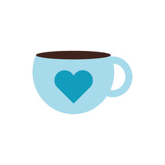 Isolated coffee cup flat style icon vector design