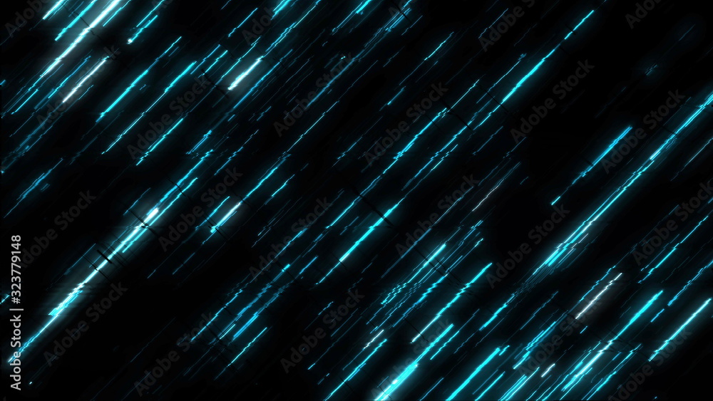 Poster computer generated glitch. 3d rendering video error, pixel multi-colored zigzags noise