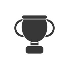 Isolated trophy silhouette style icon vector design