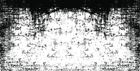 Dark grunge urban texture vector. Distressed overlay texture. Grunge background. Abstract obvious dark worn textured effect. Vector Illustration. Black isolated on white. EPS10.