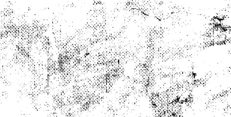 Abstract vector noise. Small particles of debris and dust. Distressed uneven background. Grunge texture overlay with fine grains isolated on white background. Vector illustration. EPS10.