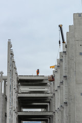 Construction process of a new football stadion