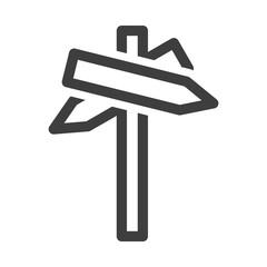 Navigation icon. Pointer with arrows pointing in different directions. Isolated vector on a white background