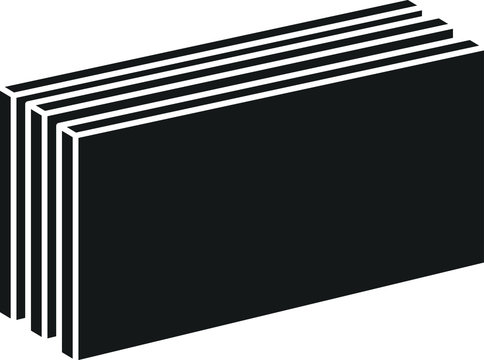 Gypsum Board Icon, vector illustration