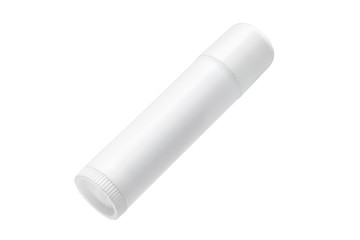 Lip Balm Chapstick isolated on white background at an angle