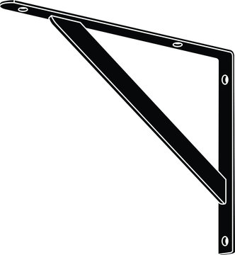 Shelf Support Brackets Icon, Vector Illustration