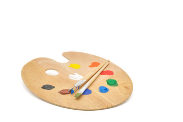 Wooden Paint Palette