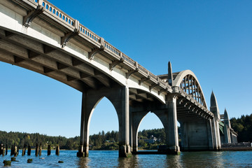 Siuslaw River Bridge in Florence Oregon