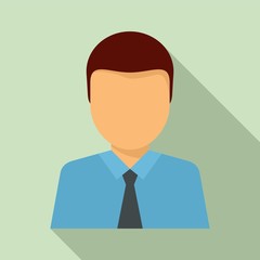 Lawyer avatar icon. Flat illustration of lawyer avatar vector icon for web design