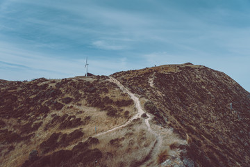 Landscape With Wind Turbine farm in Wellington