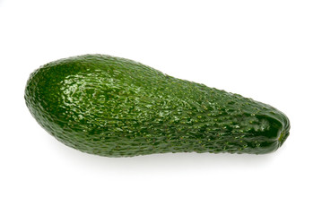 avocado green on white background isolate