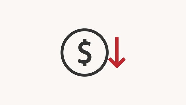American dollar rise, fall. World exchange market. Currency rate fluctuating