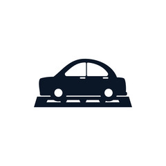 Isolated car vehicle silhouette style icon vector design