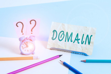 Word writing text Domain. Business photo showcasing an area of territory controlled by a particular...