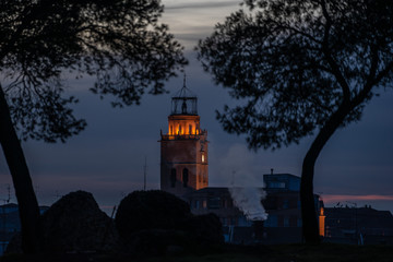 natural framed Colegiata de San Antol&iacute;n Castilla Leon, valladolid, Spain