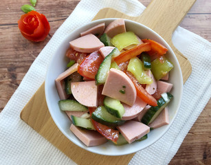 Austrian sausage salad 