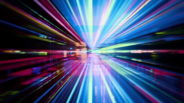 Video Background 2536: Futuristic technology abstraction with streaming light effects (Loop).