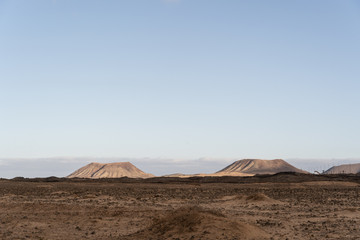 Fototapeta na wymiar volcanes en fuerteventura