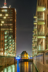 Die historische Speicherstadt in Hamburg